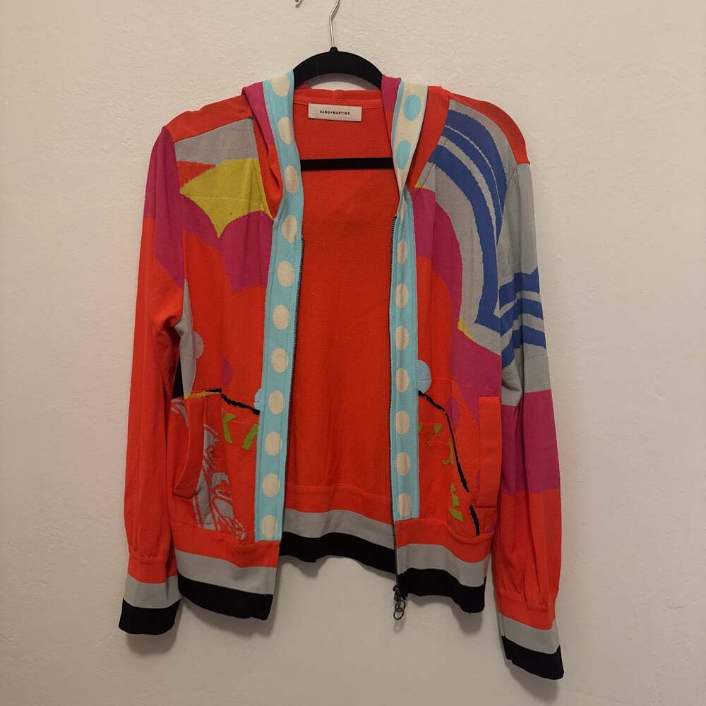 Aldo Martins Statement Embroidered Cardigan Sweater Coat - Picture 2 of 4